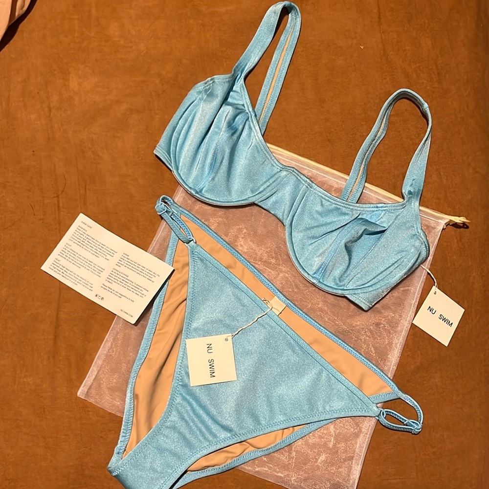 Nu swim sky laser top and cleo bottom
